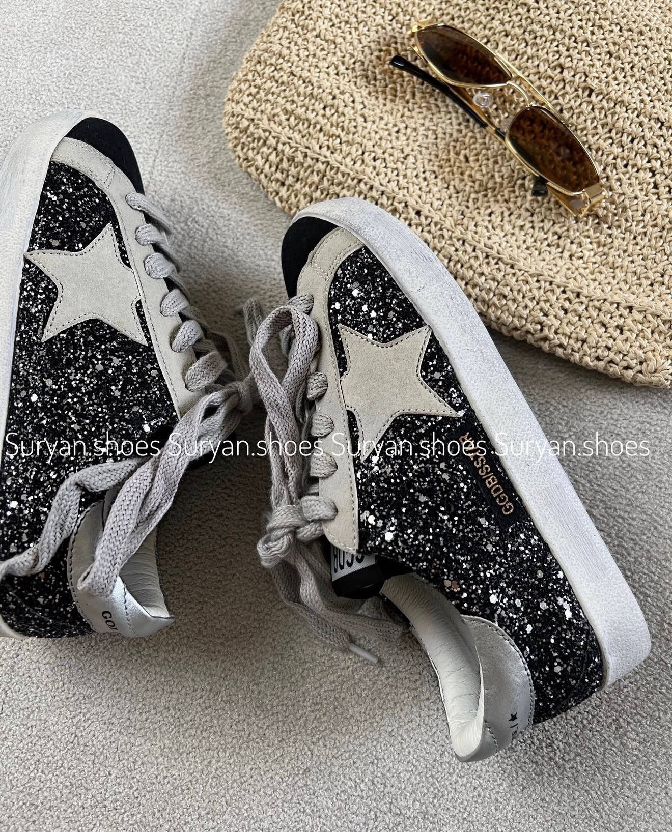 کتونی مشکی طوسی شاین Super Star کد : 50316