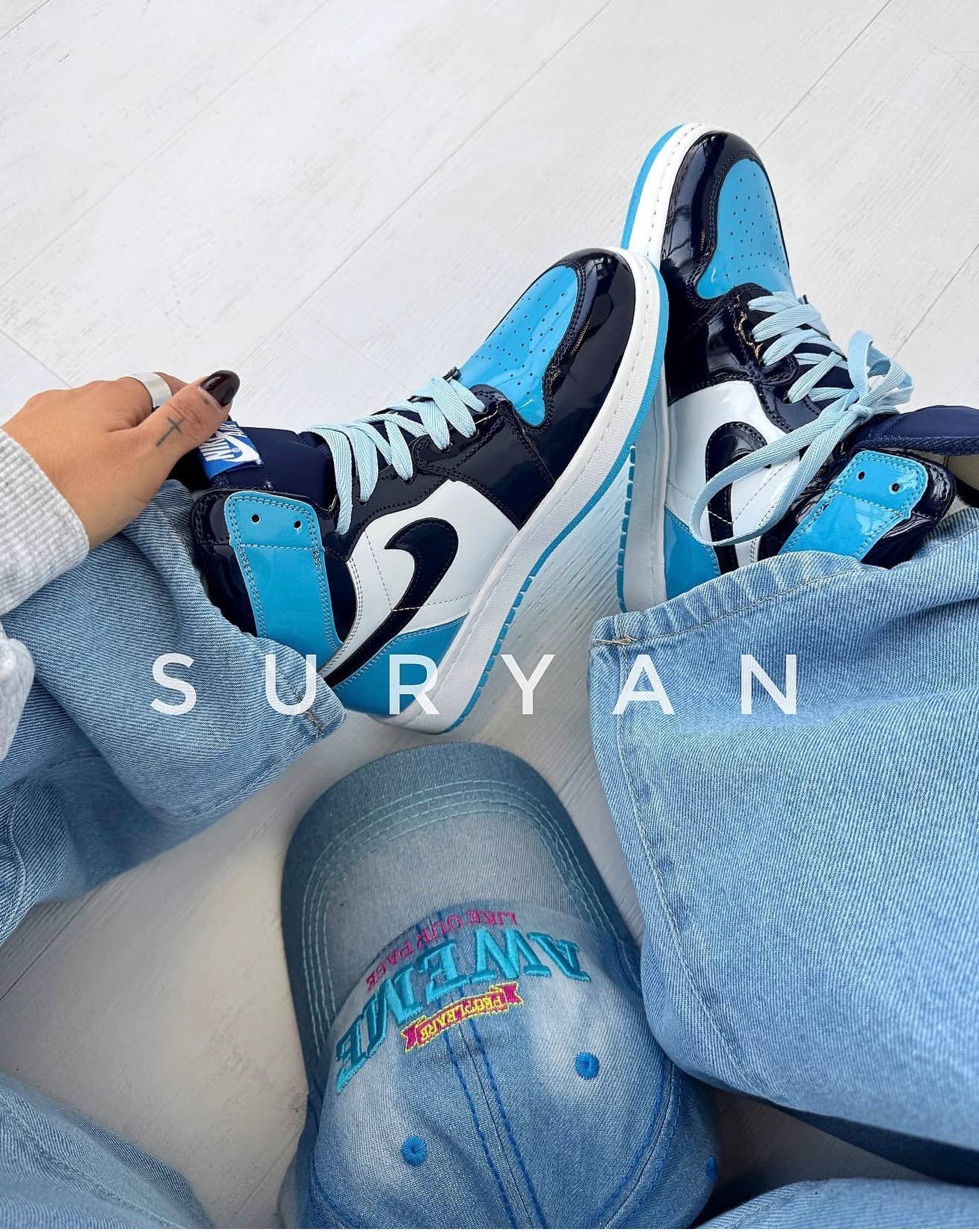 کتونی نایک ساقدار آبی Air jordan کد : 50360