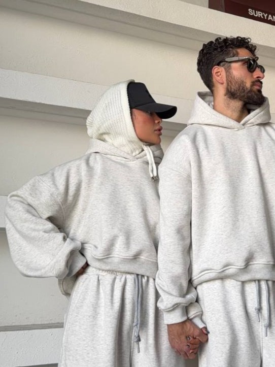 هودی تک باکس استایل ملانژ RICHI کد : 103846