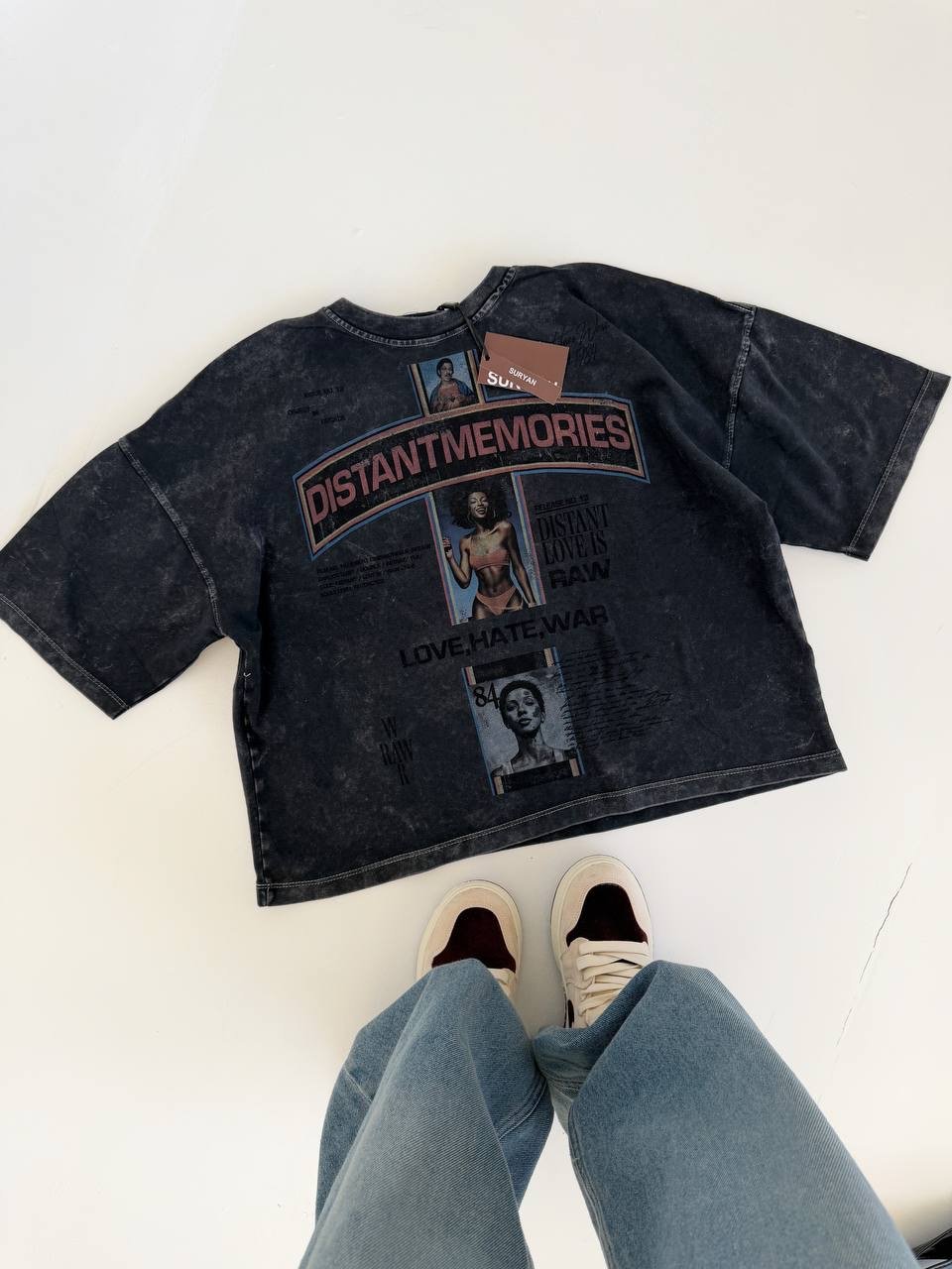 تی شرت باکسی سنگ شور DISTAN کد : 103884