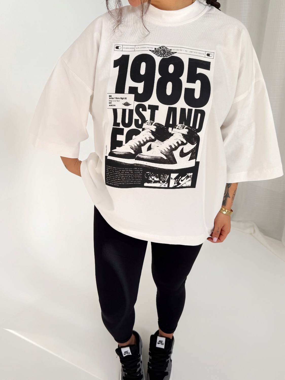 تی شرت سفید مشکی 1985-LOST کد : 103893 - Image 3