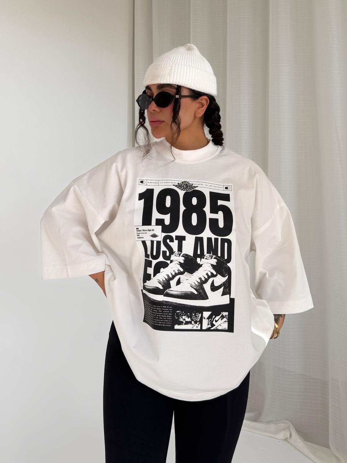 تی شرت سفید مشکی 1985-LOST کد : 103893 - Image 6