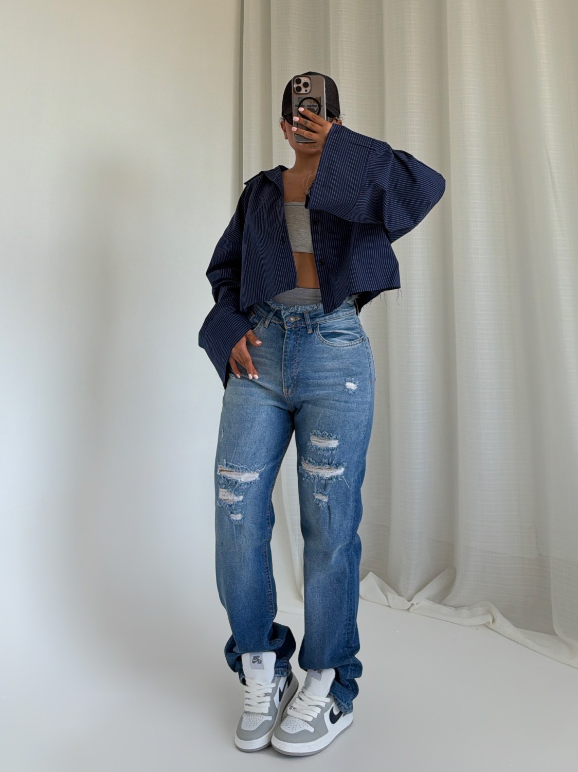 شلوار جین رگولار آبی YONO DENIM کد : 70698 - Image 2