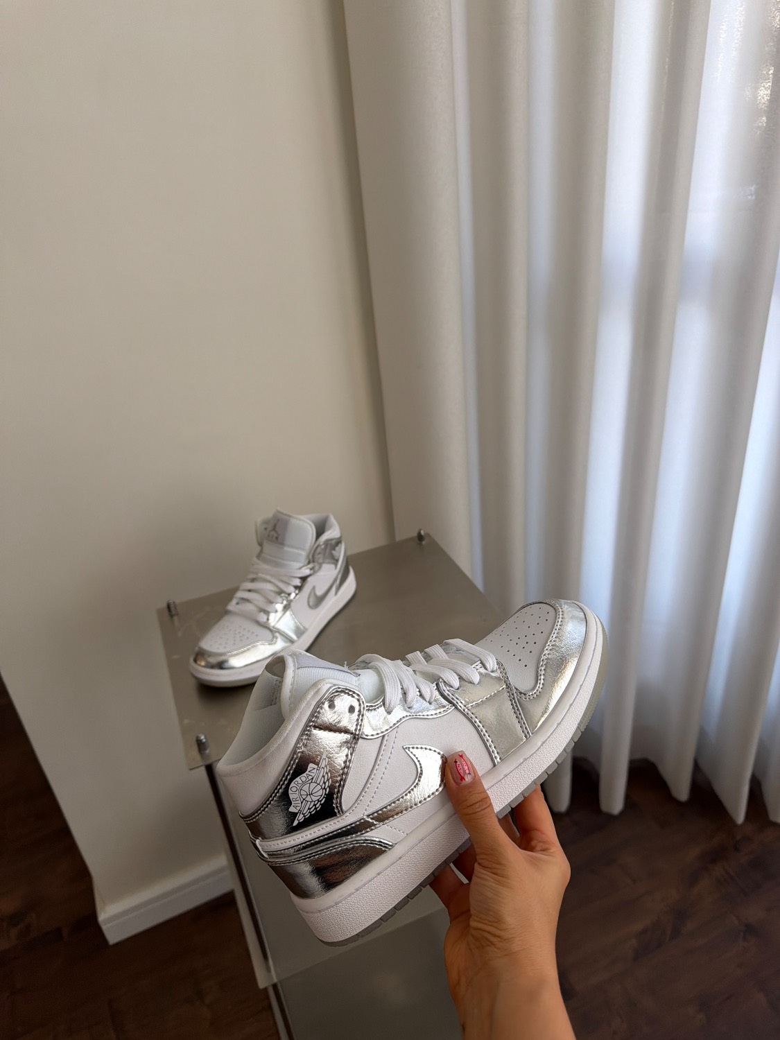 کتونی سفید سیلور STEEL JORDAN کد : 50511 - Image 4
